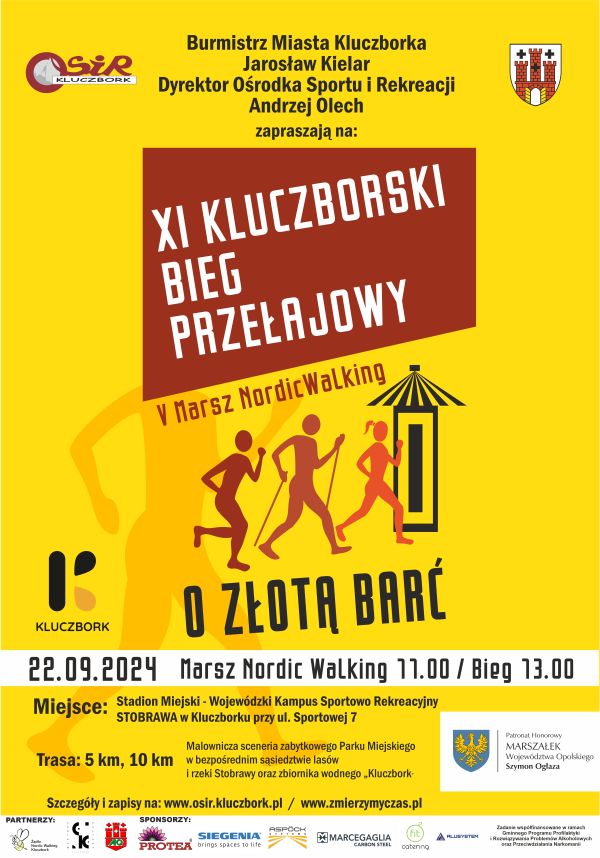 XI Bieg o Złotą Barć oraz V Marsz Nordic Walking