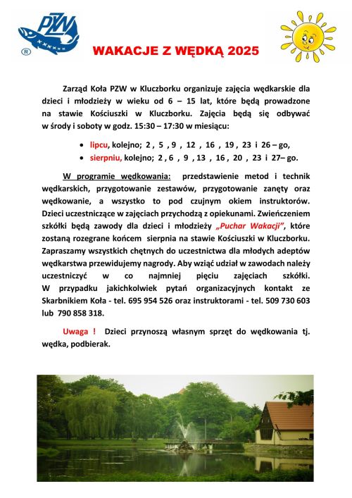 wakacje z wędką