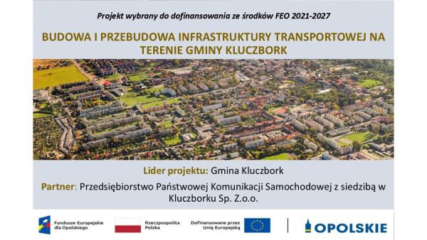 projekt budowa i przebudowa infrastruktury transportowej na terenie Gminy Kluczbork
