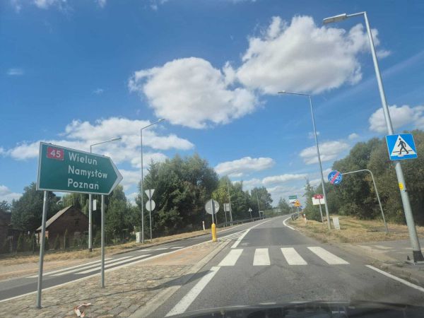 zdjęcia otwartej obwodnicy Kluczborka