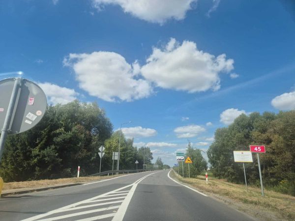 zdjęcia otwartej obwodnicy Kluczborka
