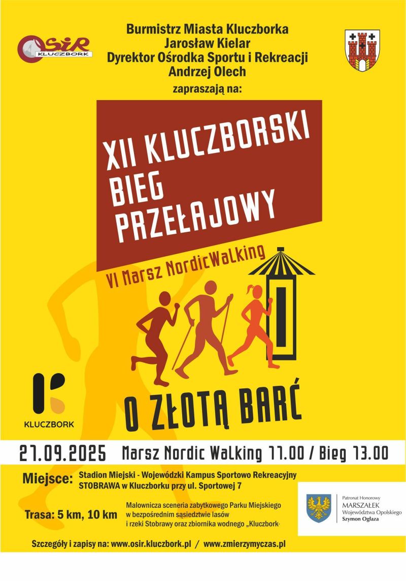 plakat biegu i marszu