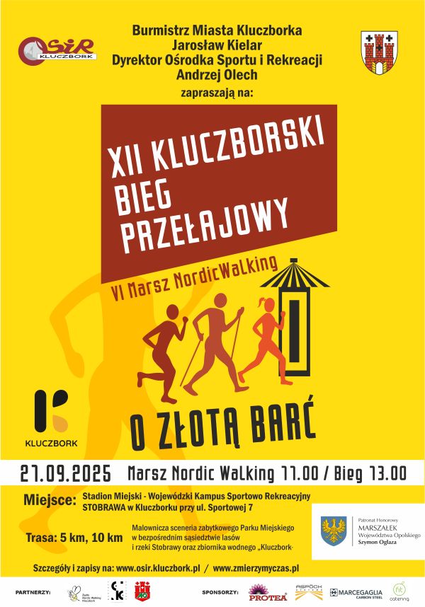 plakat biegu i marszu