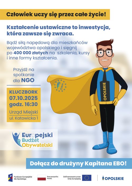 Plakat Kształcenie ustawiczne, to inwestycja, która zawsze się zwraca - miejsce, rola i zadania NGO w edukacji mieszkańców