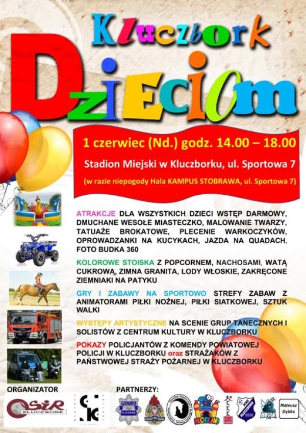 Świętuj Dzień Dziecka z nami! Rodzinny festyn na Stadionie Miejskim w Kluczborku