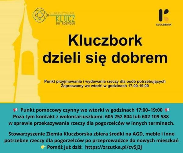 Pomoc dla pogorzelców – trwa zbiórka środków finansowych i rzeczowych